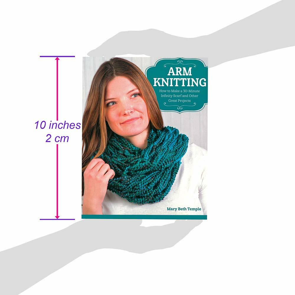 Craft County Arm Knitting Book - Full Color Step-by-Step Guide for 15 Projects