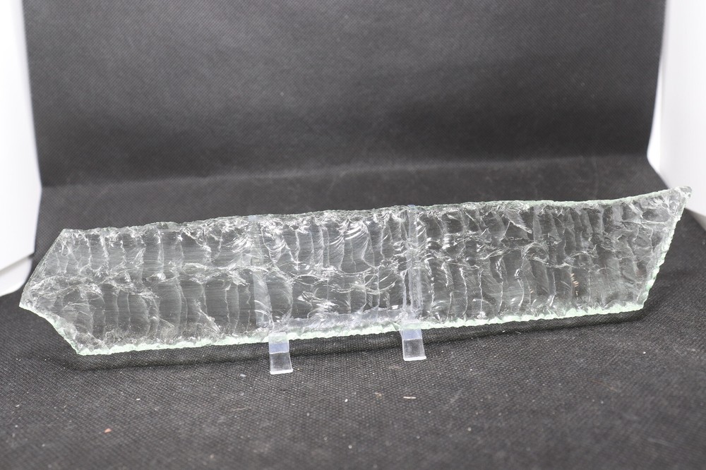 Flint Knapped Clear Glass Handmade Blade For ComicCon; D&D Props