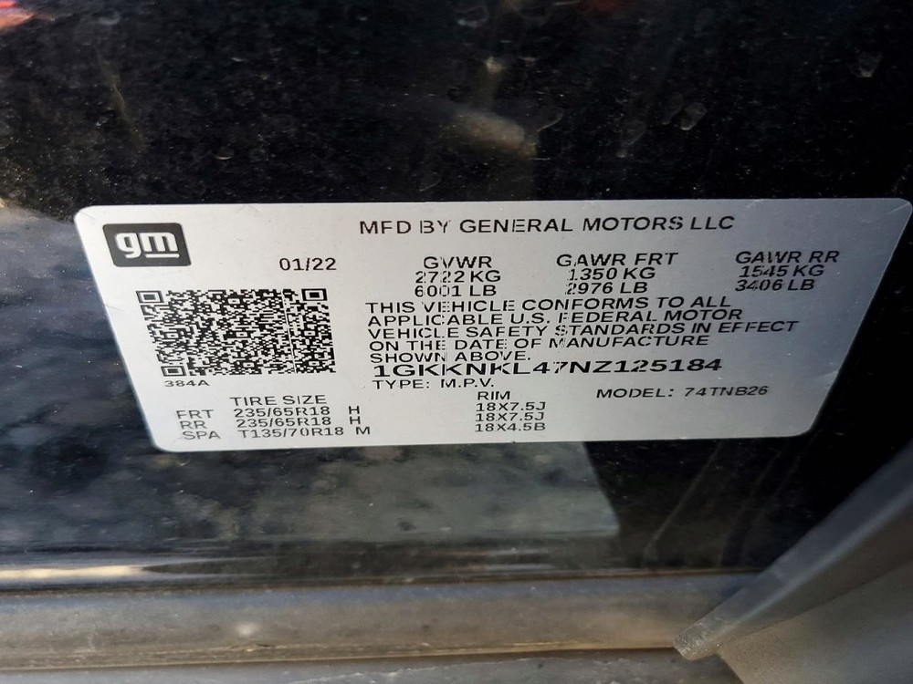 Console Front Floor Fits 20-23 ACADIA 5009946
