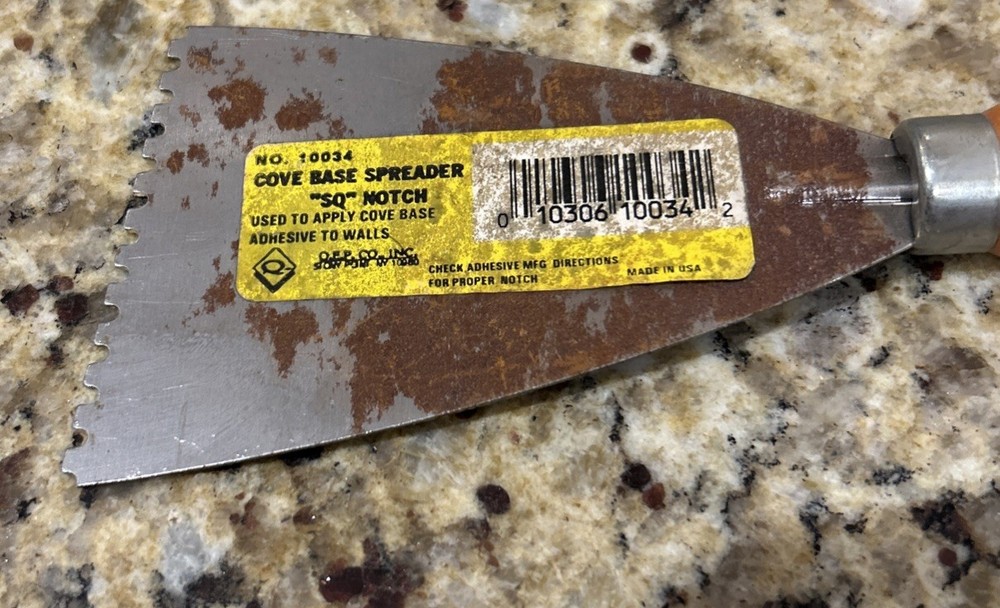 COVE BASE SPREADER NO. 10034 “SQ” NOTCH U.S.A.