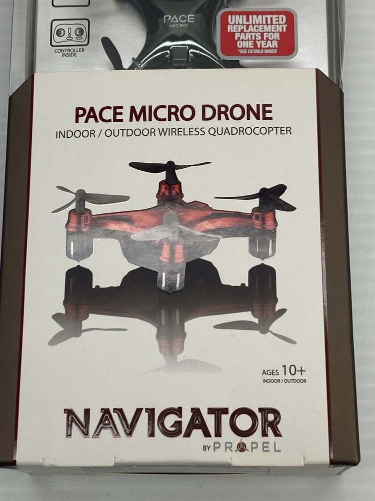 Micro Drone Propel Navigator Pace Wireless Quadcopter Beginner Stunt Drone Black
