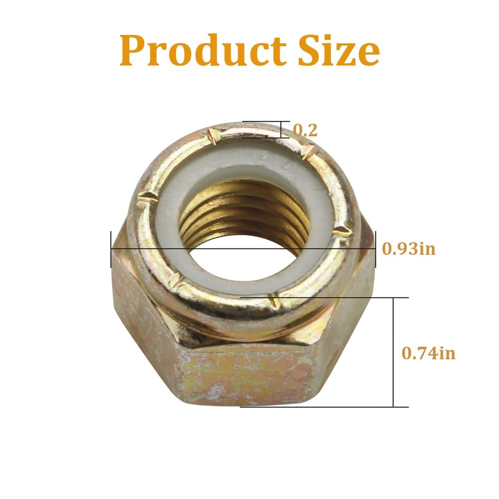 5/8-11 Grade 8 Coarse Lock Nuts -10 Pack