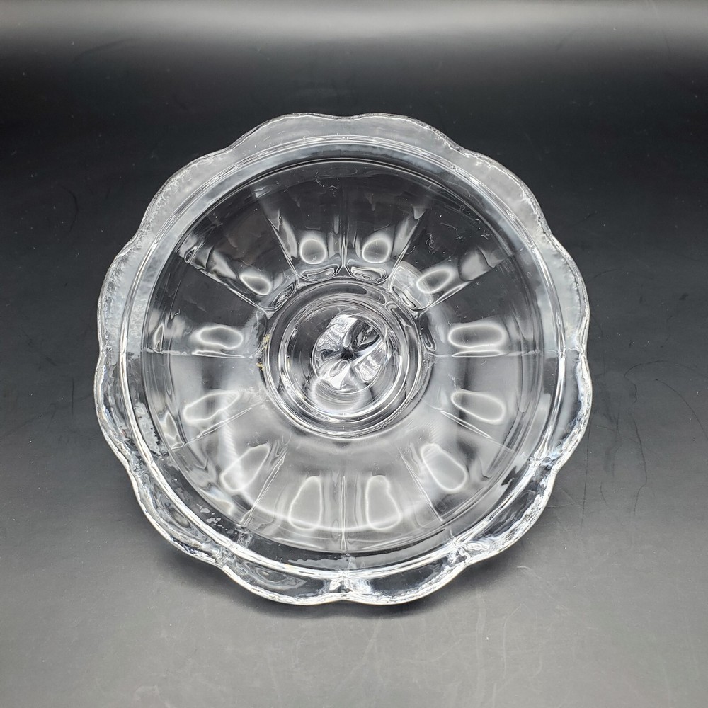 Clear Crystal Pumpkin Candy Condiment Trinket Dish