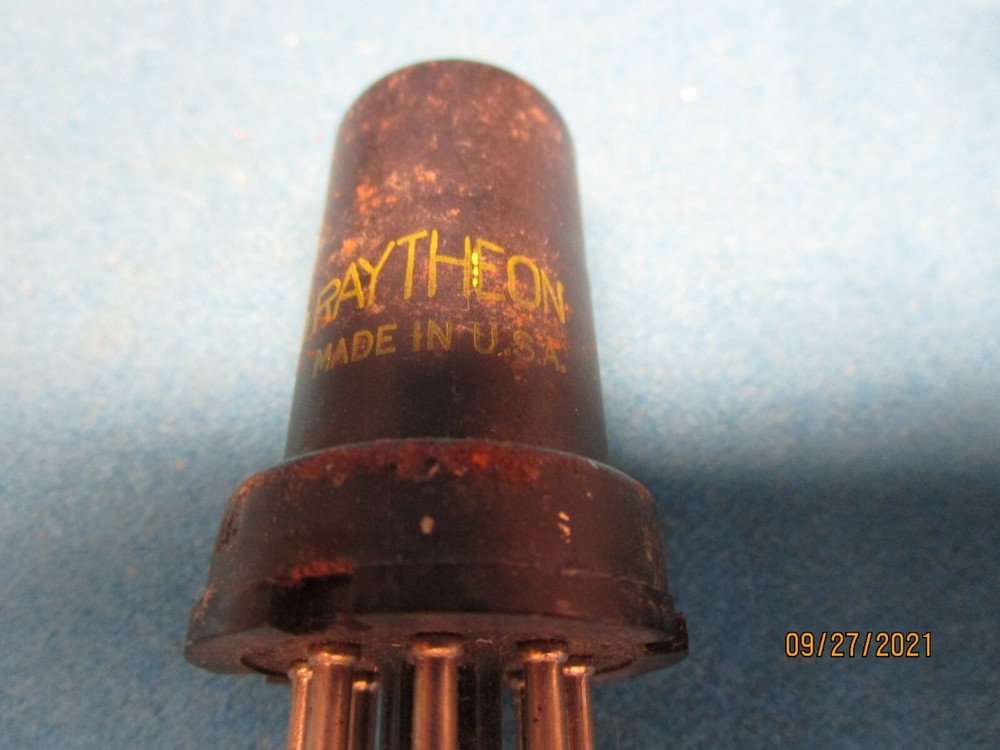 3 Used Untested Raytheon Vacuum Tubes Various Sizes and Styles
