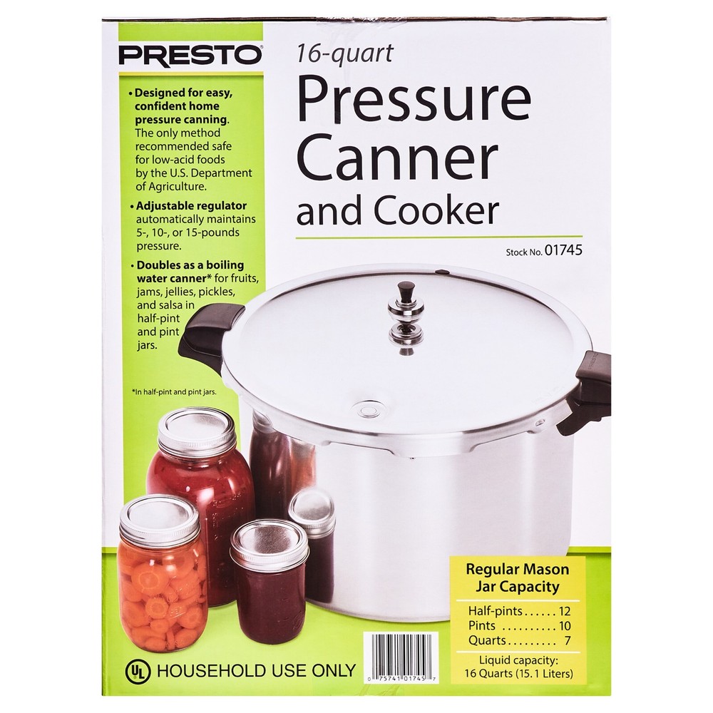 Presto 16-Quart Pressure Canner and Cooker 01745