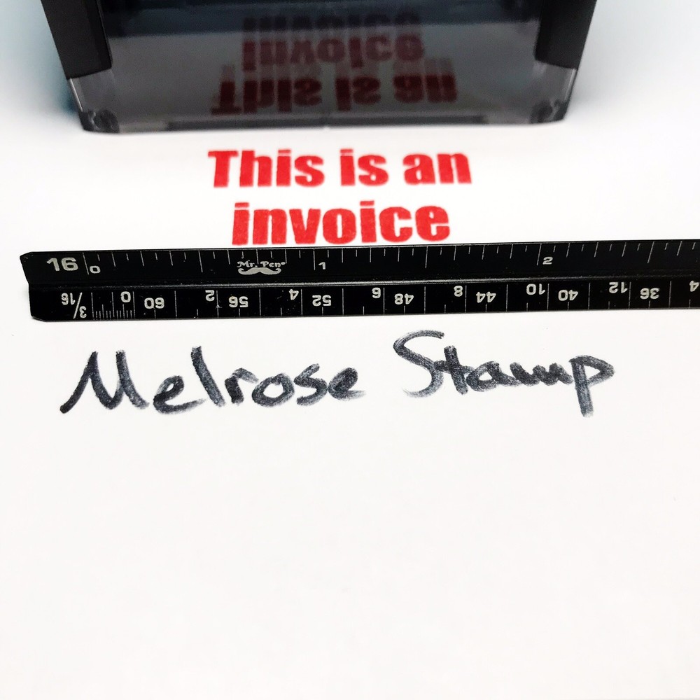 This Is An Invoice Rubber Stamp Red Ink Self Inking Ideal 4913
