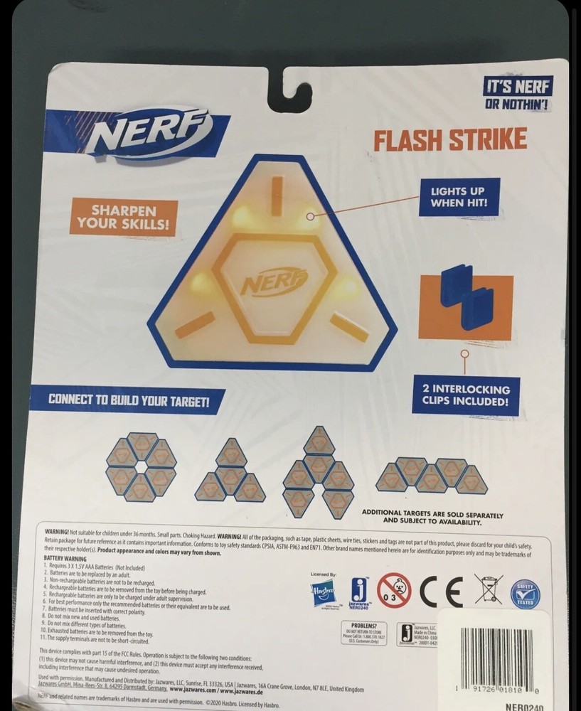 Nerf Flash Strike Target New In Package NIB -I !!