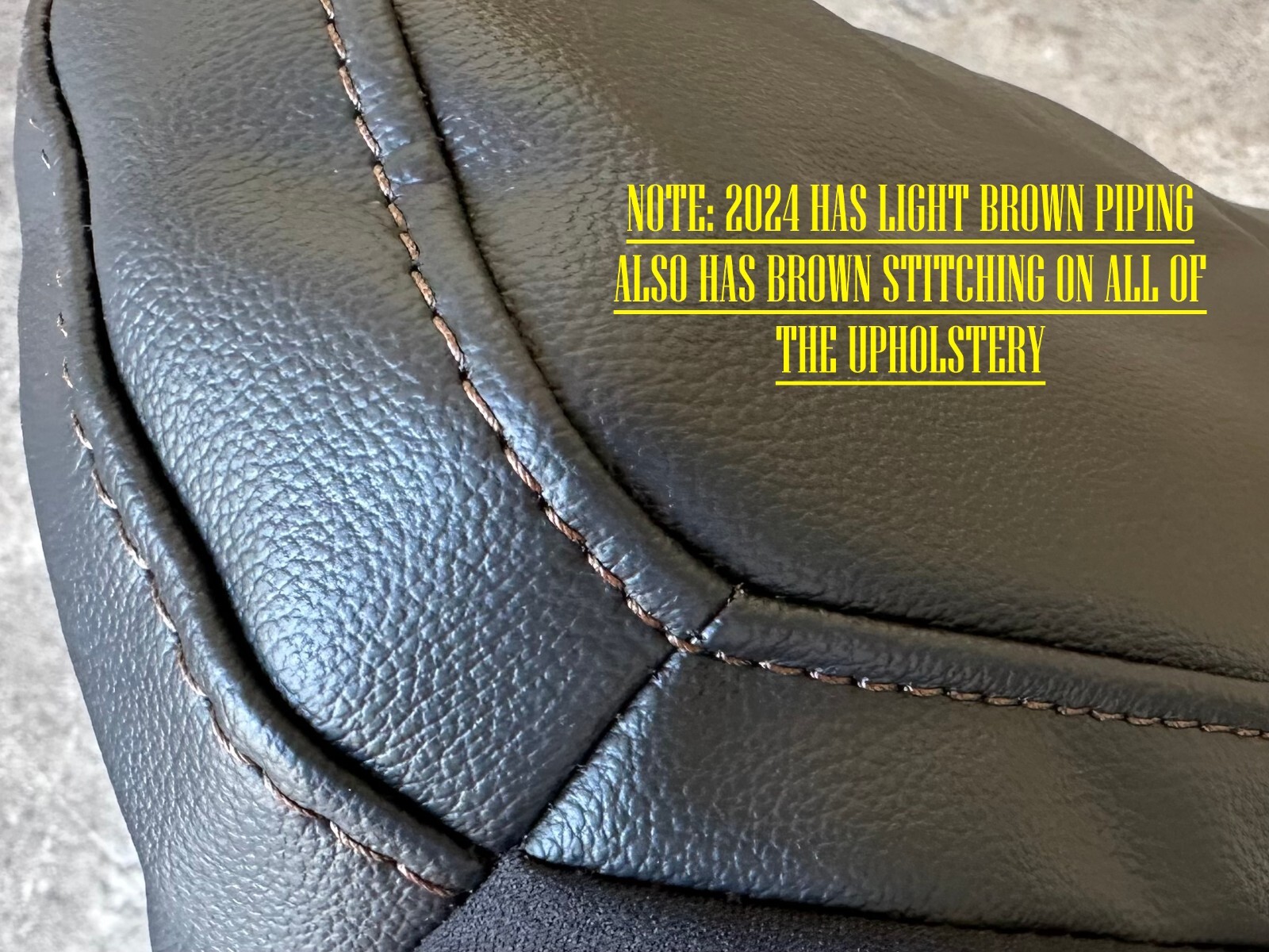 2024 ORIGINAL FORD F150 LARIAT LEATHER SEAT COVER UPHOLSTERY LIGHT BROWN PIPING