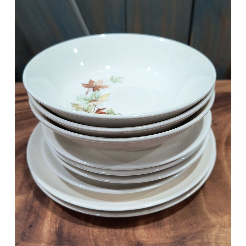 675. Vintage Salem Maple Leaf Dinnerware