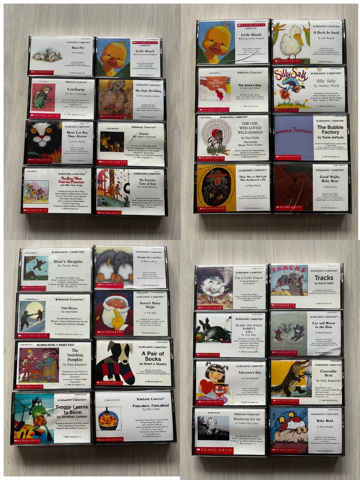 Vintage Scholastics / books out loud cassette tapes variety - You Pick