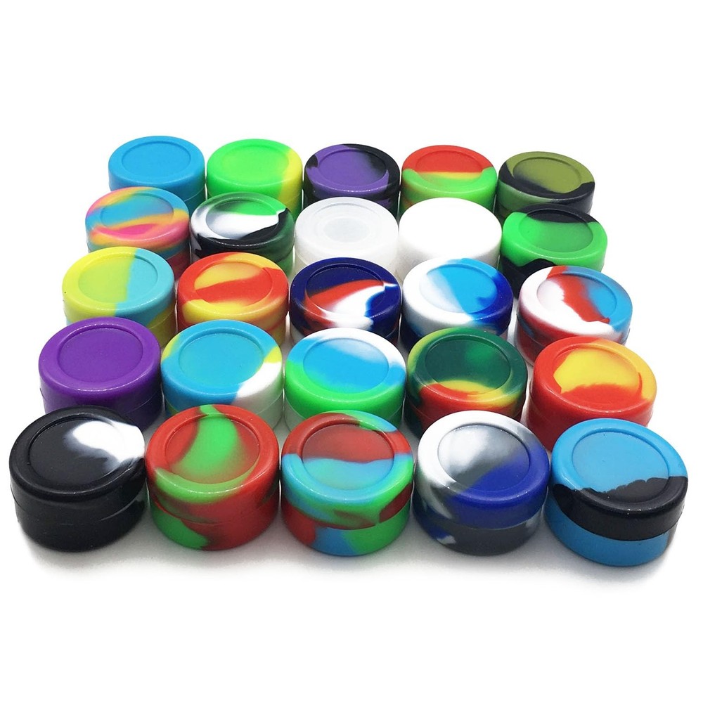 5ml Silicone Wax Concentrate Containers Non-stick Jars Multi-use (8)
