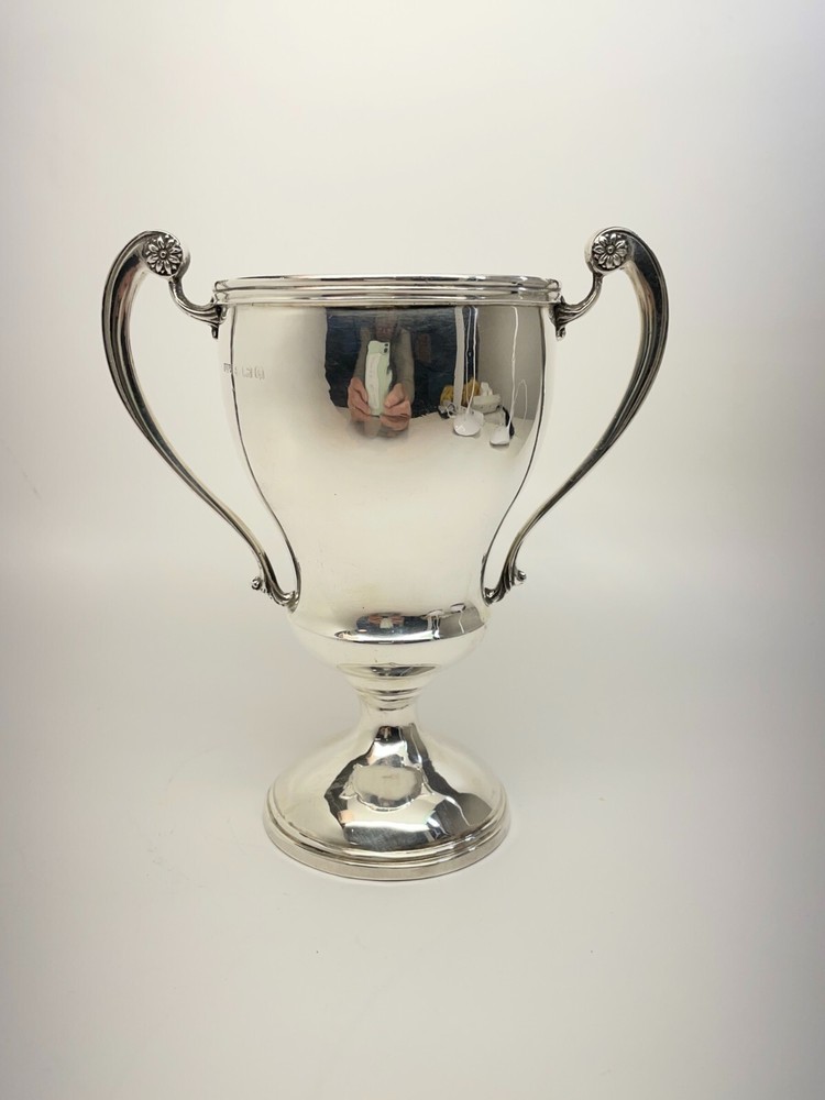 Silver Enamel Trophy Cup Chalice Arts & Crafts