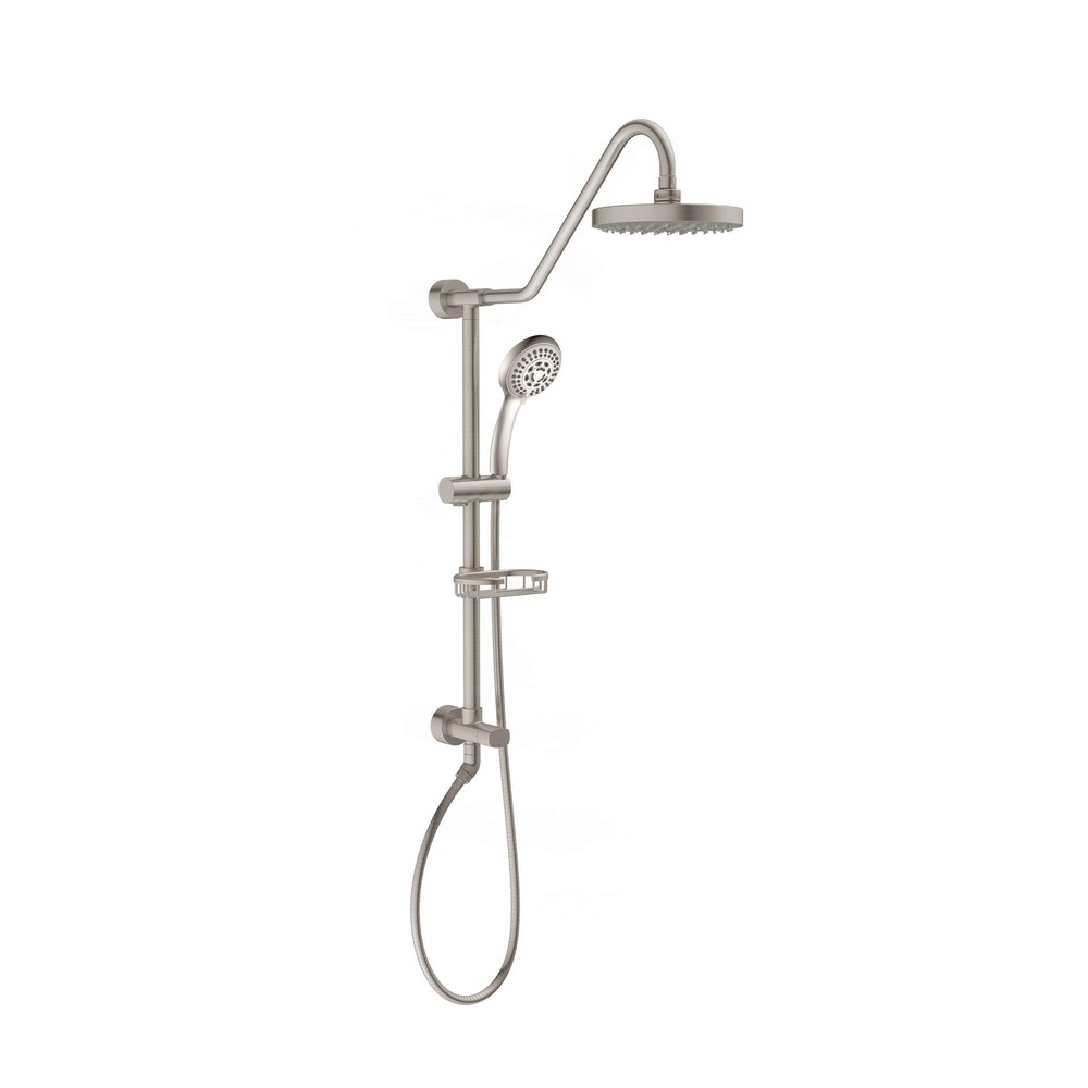 Kauai Shower System with 8in Rain Showerhead 5 Function Hand Shower