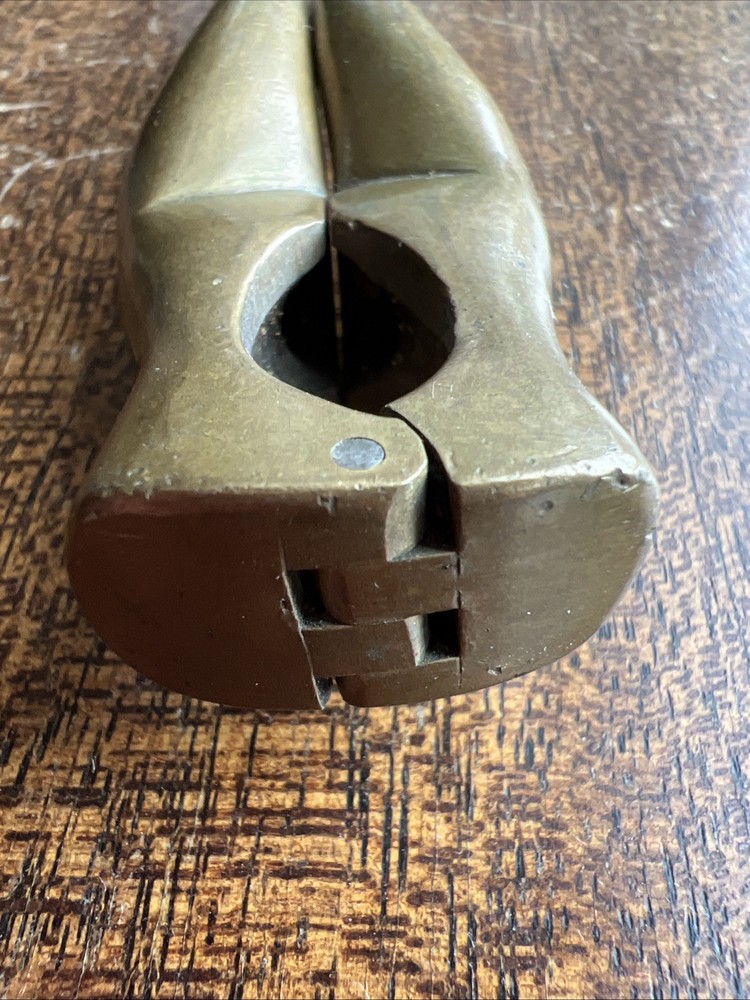 Antique Lady Legs Brass Nutcracker; Very Fine; Early?