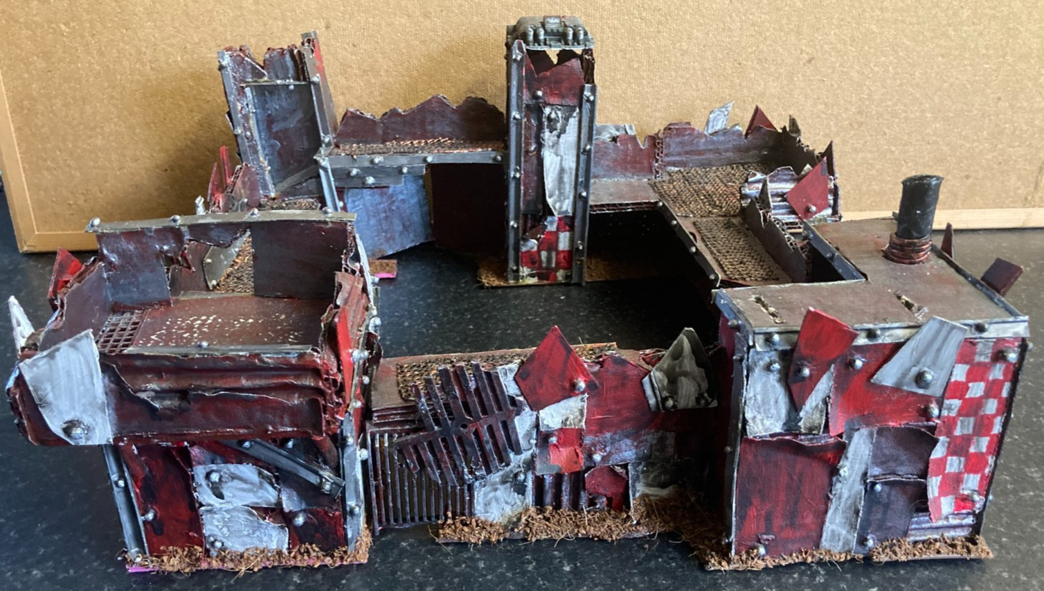 Warhammer 40k ORK FORT STRONGHOLD Building Terrain Scenery Custom Made Excellent