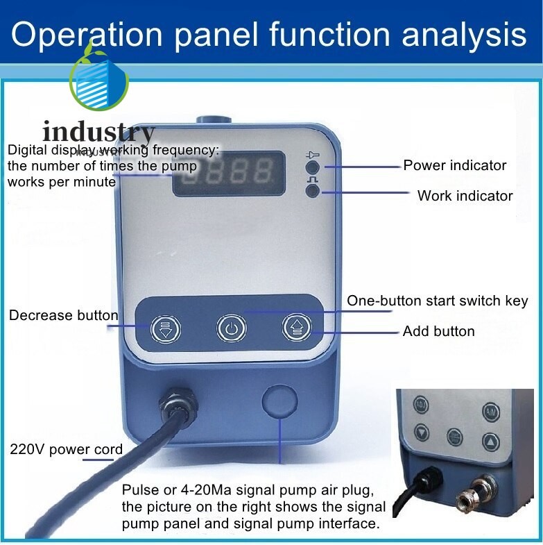 WS-01-07-S Dosing Metering Pump Electromagnetic Diaphragm Meter Pump Flow Pump