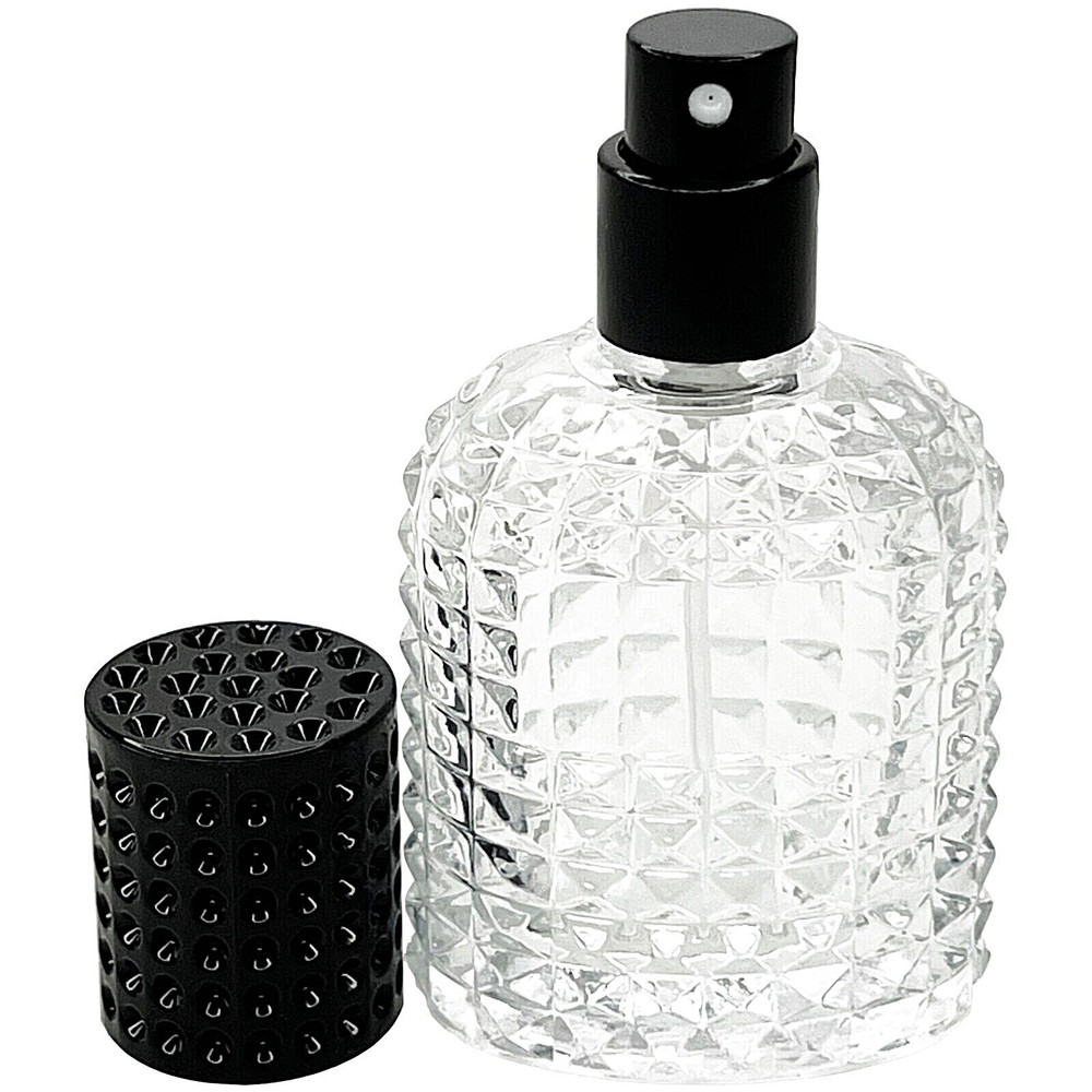30ml 1oz empty perfume pineapple glass spray bottles black atomizer lid