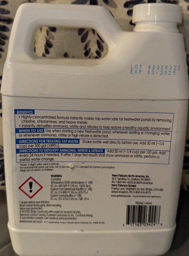 LM API Pond Aqua Essential Water Conditioner 32oz