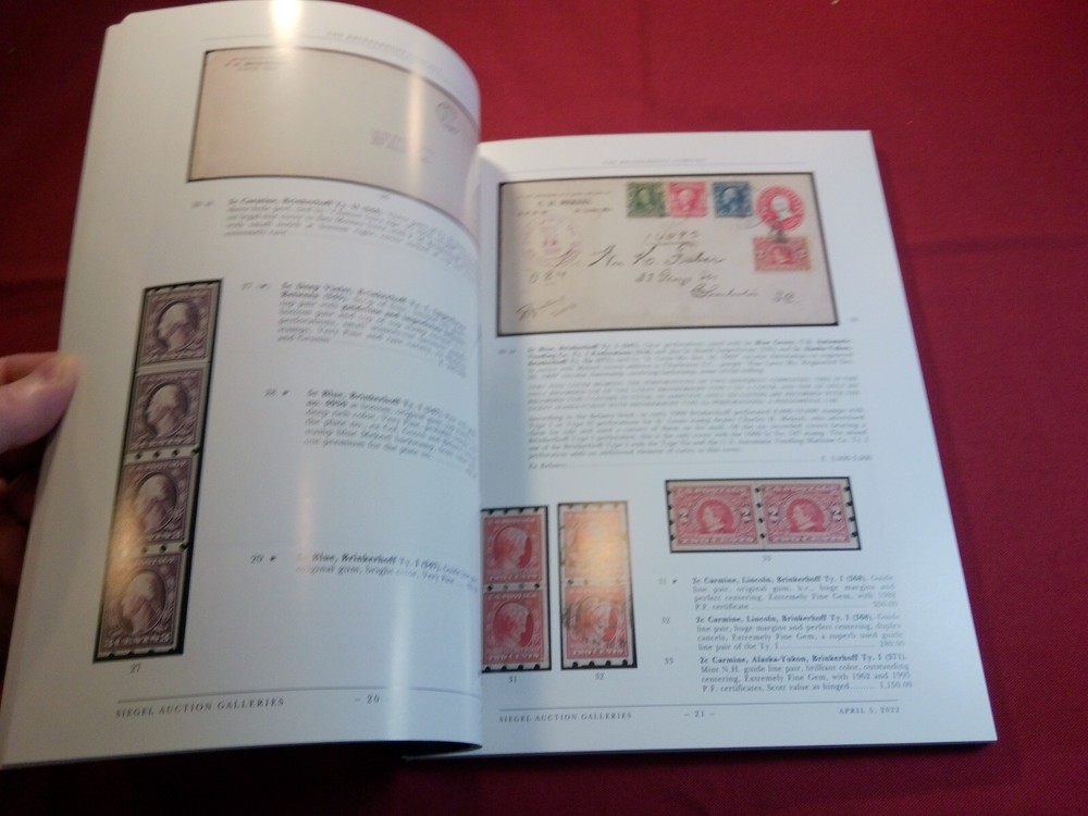 2022 Siegel - Getlan Part 1 US Vending & Affixing Machine Perforations stamps