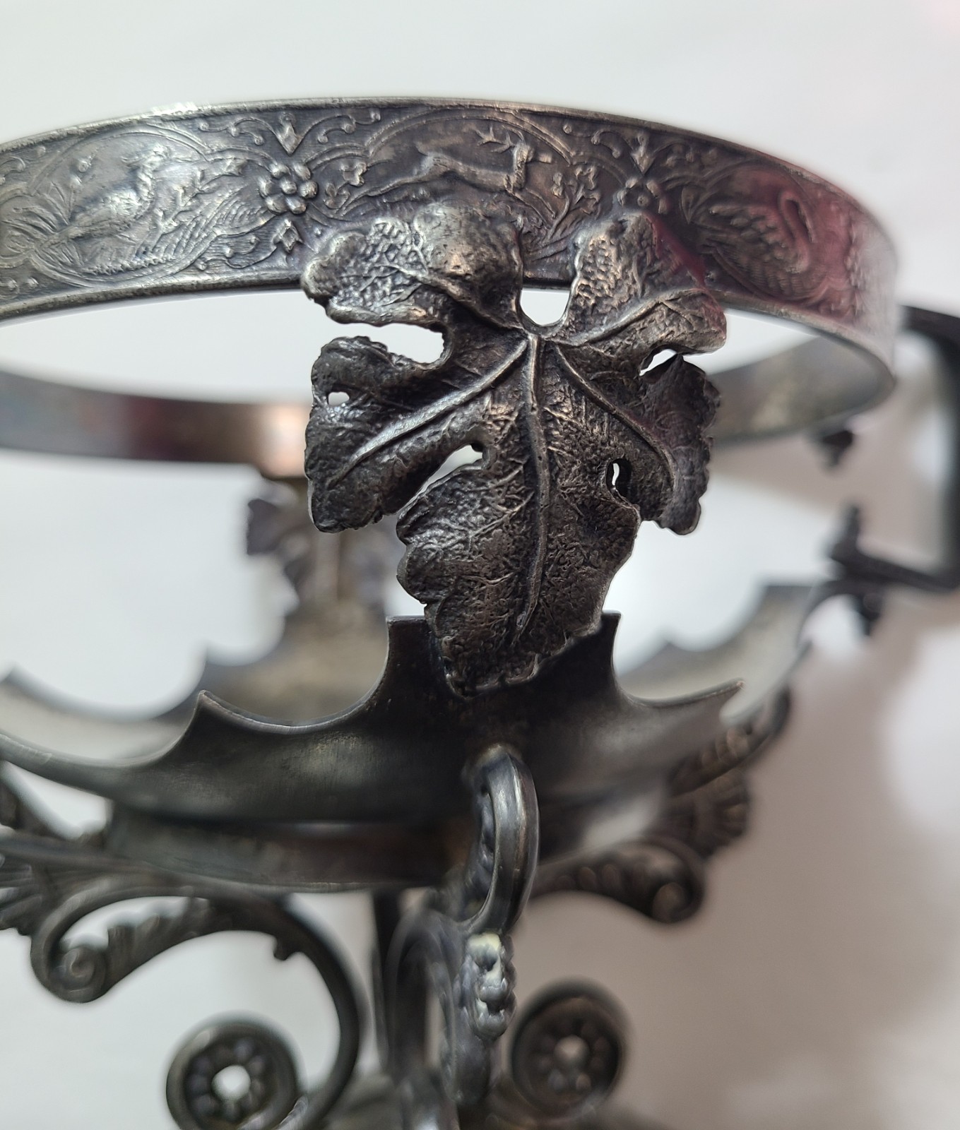 Antique Webster Silverplate Cranberry Thumbprint Glass Candy Dish Lid Victorian