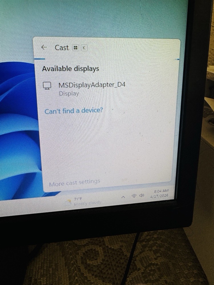 Microsoft P3Q-00001 Wireless Display Adapter Tested And Working Model 1733
