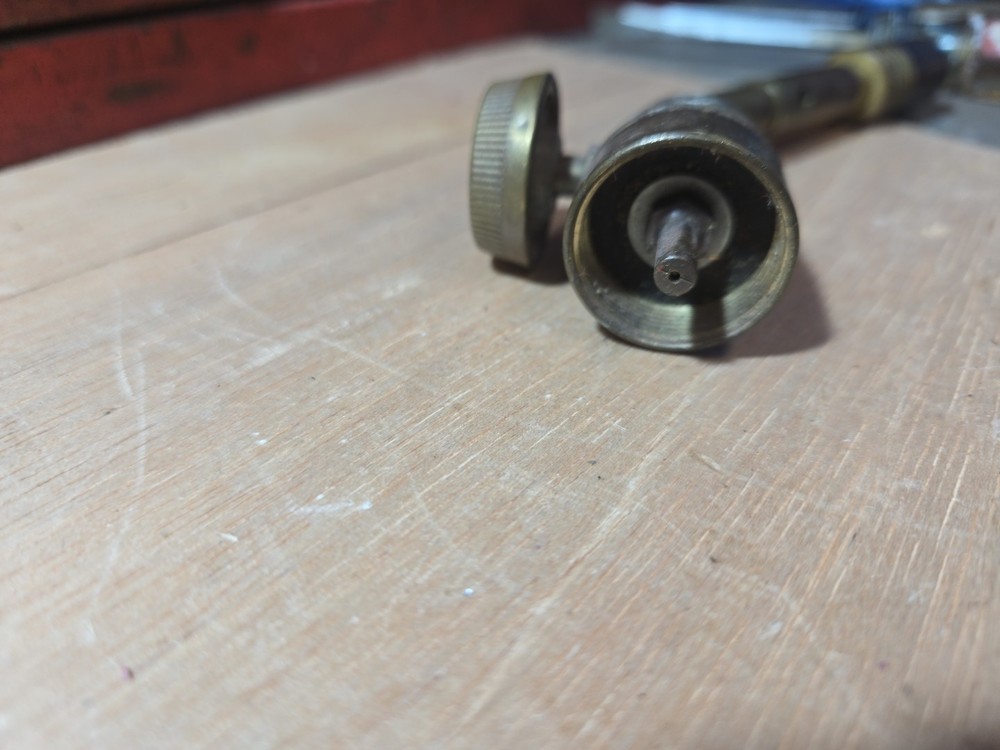 Vintage Working Bernzomatic Torch Torchhead Adjustable Dial Bronze
