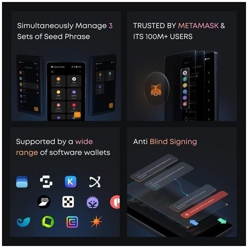 Keystone 3 Pro Hardware Wallet Air-Gapped Crypto Cold Wallet