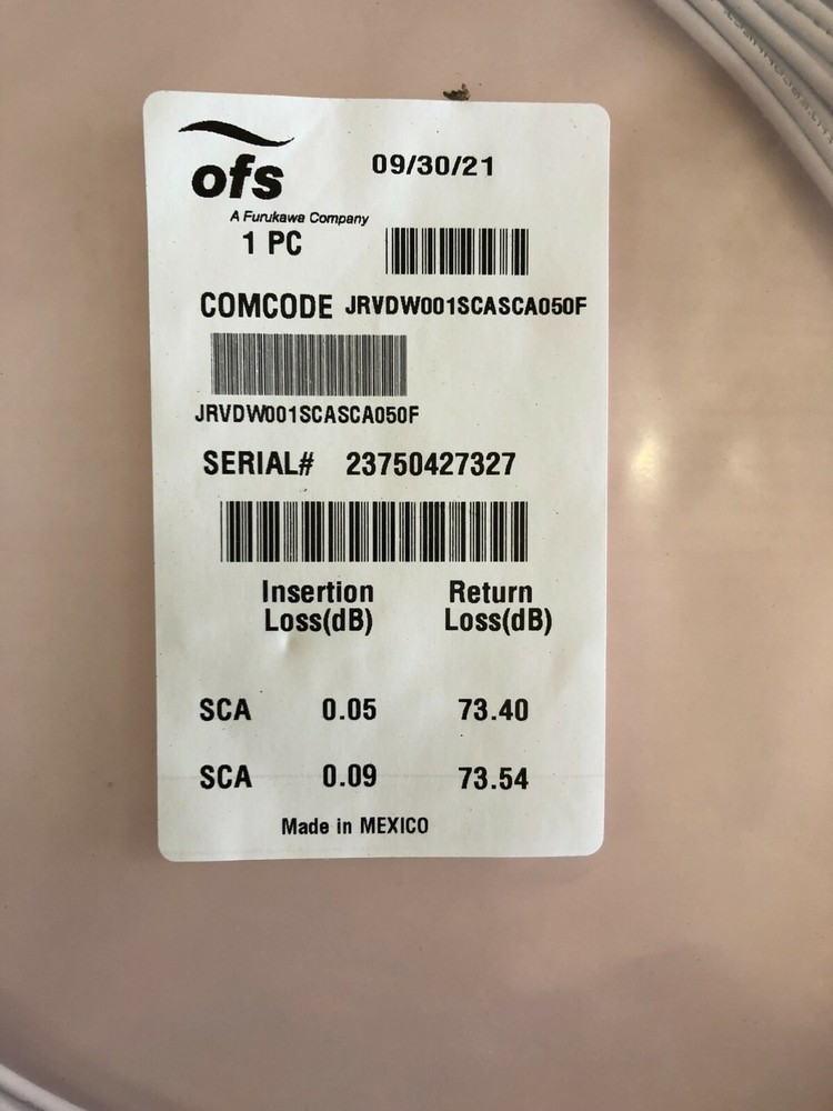 ofs - COMCODE - JRVDW001SCASCA050F - NEW