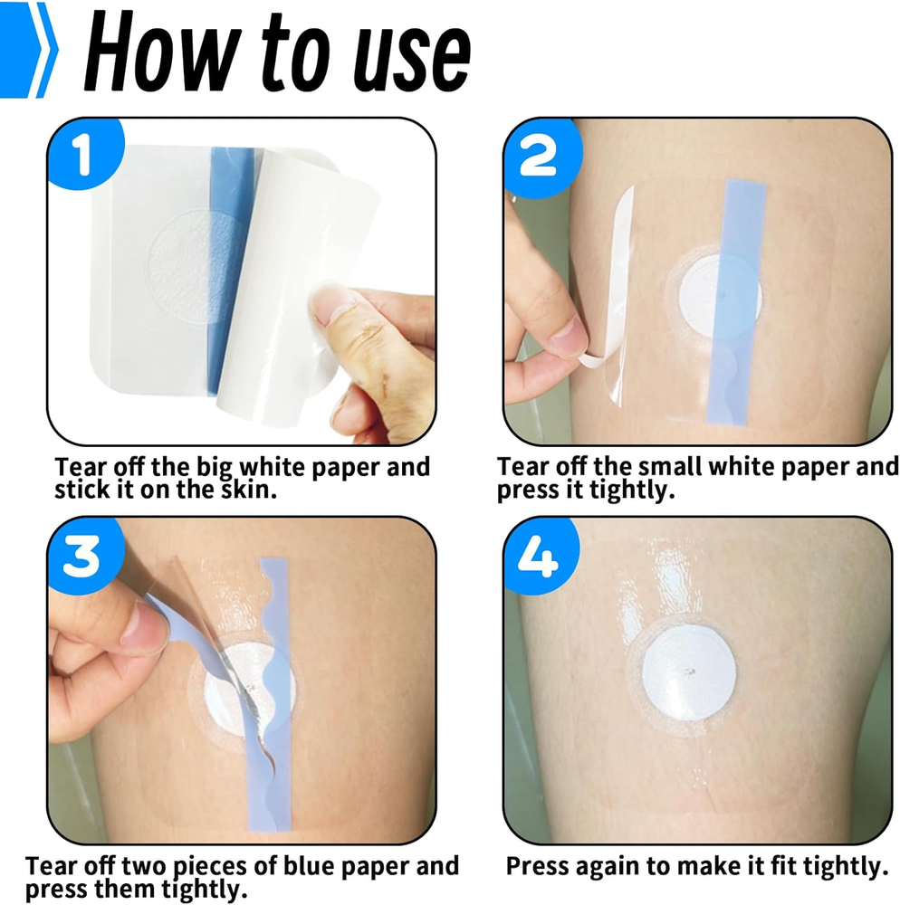 Waterproof Sticker for Freestyle Libre 2/3 Sensor Covers-50 PCS