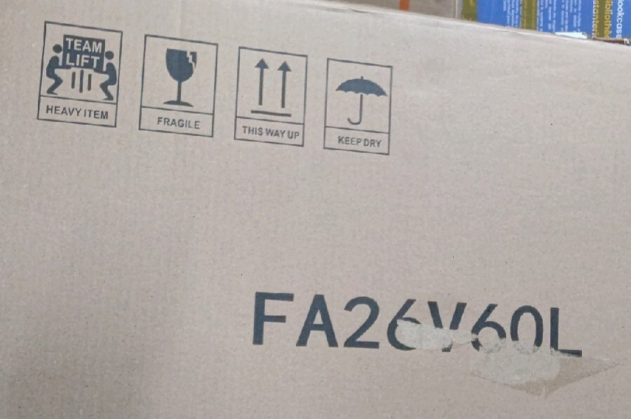 AHUMPALY 26" Electric Fireplace Insert Heater with Log, Flame, Remote & Timer