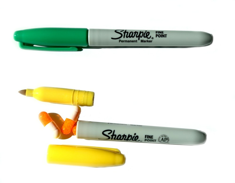 Sharpie Secret Diversion Stash -- Hidden Compartment Storage - Safe Stash pen St