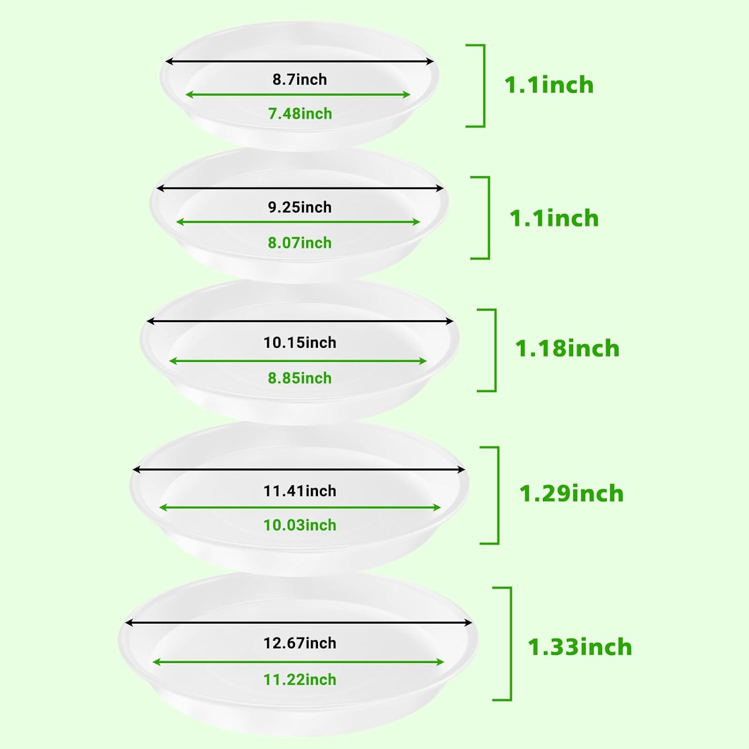 5 Size round Stepping Stone Mold,8.7" 9.25" 10" 11.4" 12.6" Stepping Stone Molds