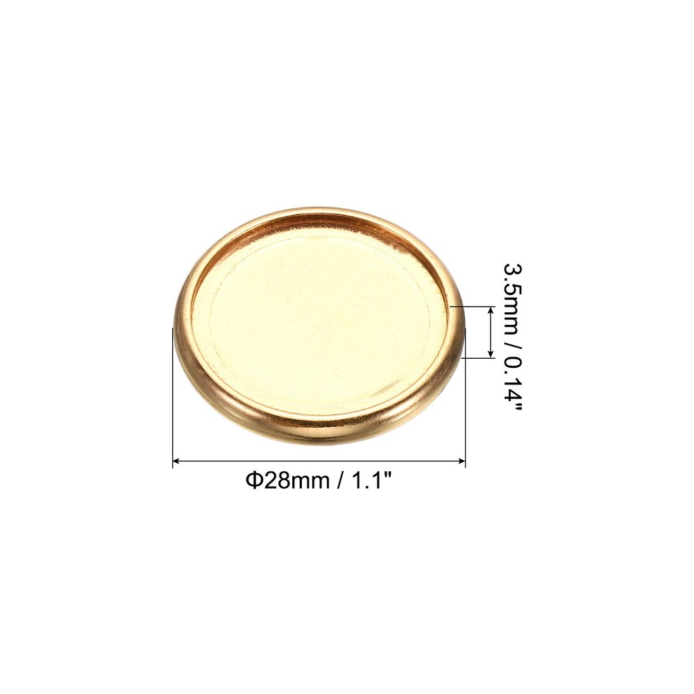 28mm Book Binding Discs 22pcs Discbound Expansion Discs Plating Round, Golden