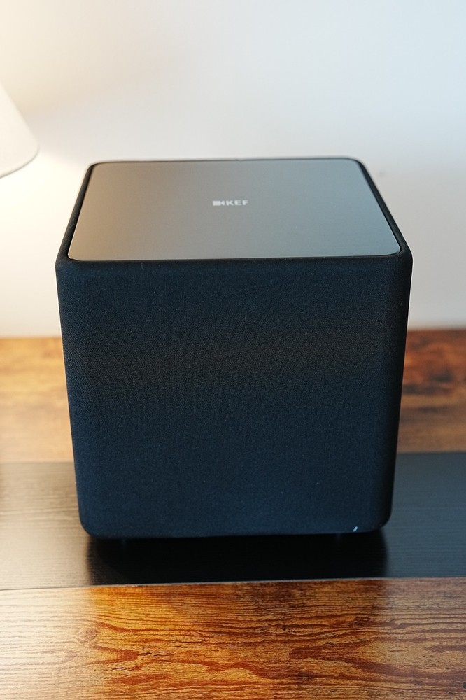 KEF KUBE-1 Powered 8" Subwoofer W/ Power Plug Working TESTED !