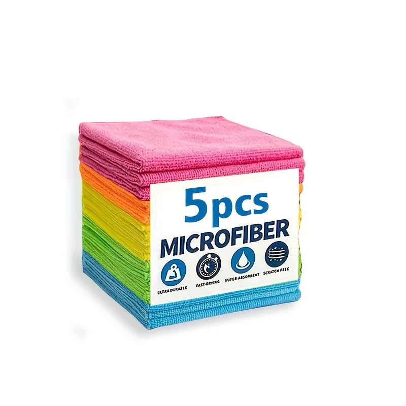 5/10/20 Microfiber Cleaning Cloth - Super absorbent and quick-drying，Kitchen、Bat