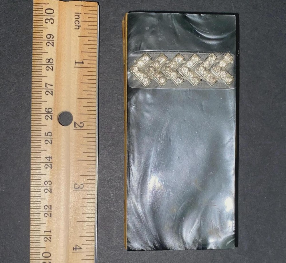 Rhinestone and Pearlescent Cigarette Case