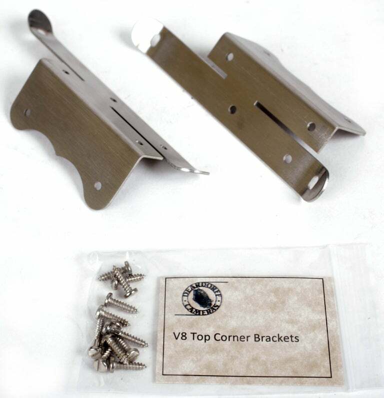 Deardorff V8 8X10 top corner brackets PAIR (#2385)