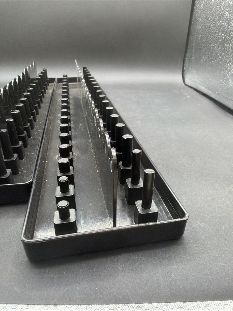 1/2" Drive SAE & Metric Socket Tray Holders - Standard & Deep Organizer Set