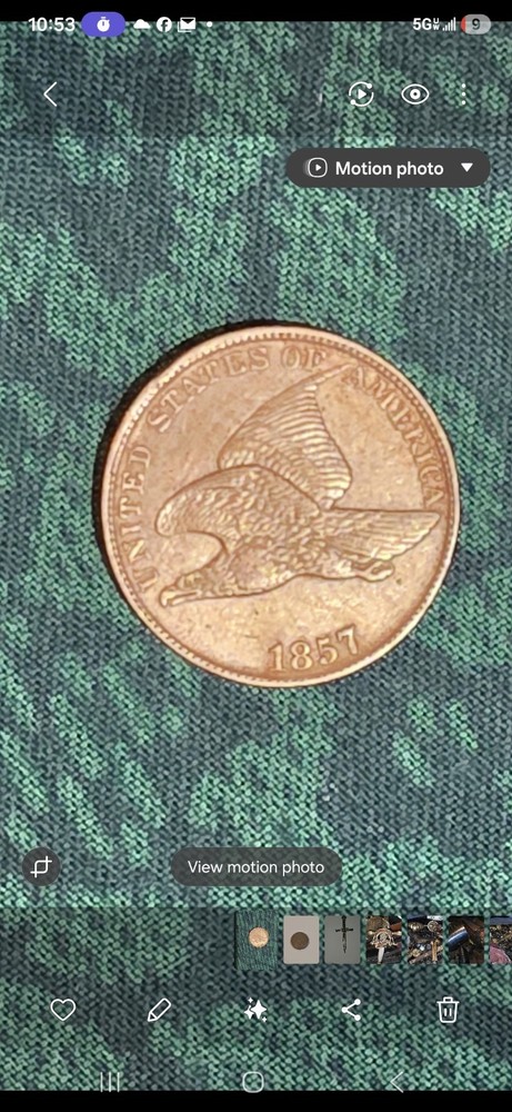 1857 Flying Eagle Cent Amazing Condition !!
