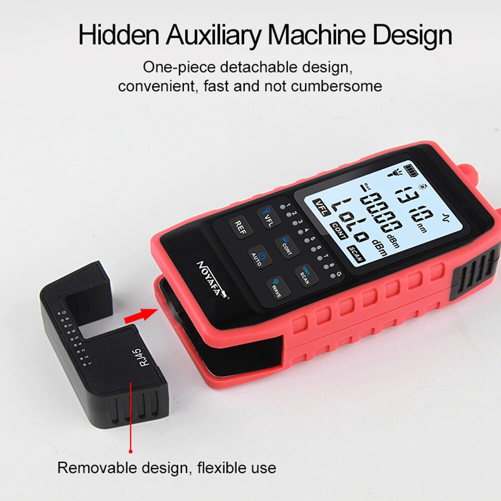 Network RJ45 Line Cable Tester Optical Power Meter Light Source & Li-ion Battery