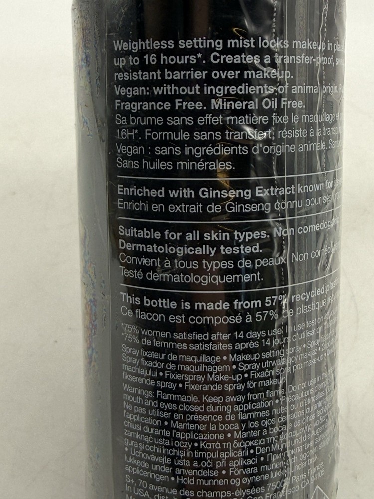 Sephora 16 Hour Makeup Setting Spray 2.7 oz New Sealed