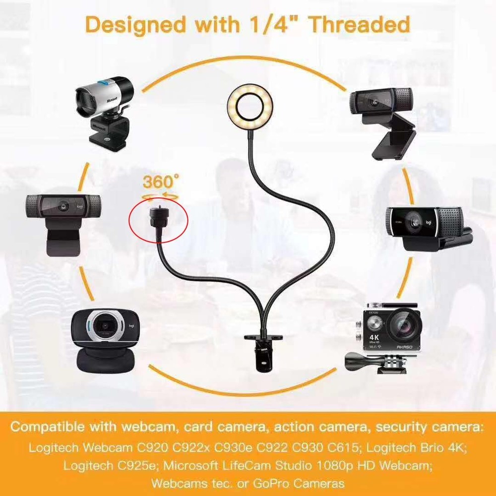 3 Pack 1/4 Screw to 17mm Ball Mount Base Mount Stand Interface Socket Joint f...