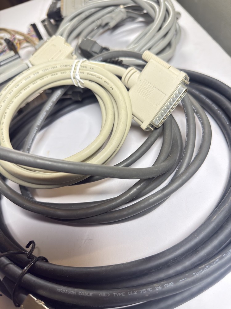 Large Lot Vintage SCSI Cables Bundle - External Internal HD50 DB25 Centronics