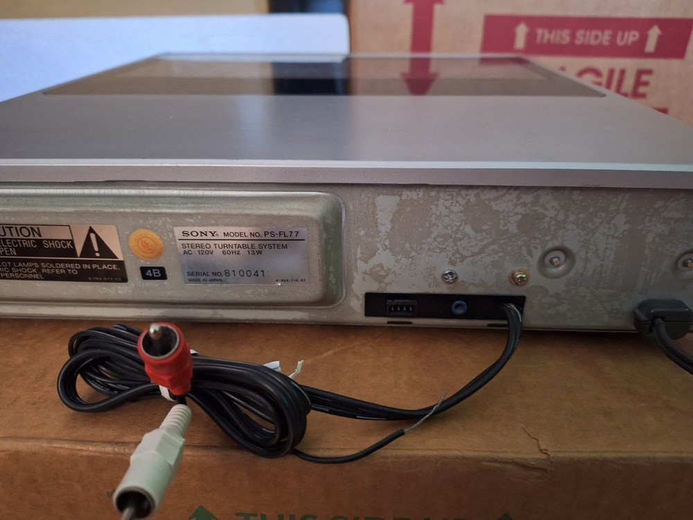 Sony Biotracer Linear Tracking Stereo Turntable PS-FL77