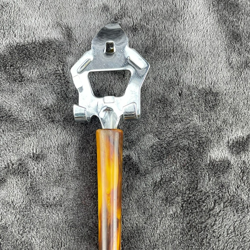 Butterscotch Bakelite Meat Fork and Bottle Opener