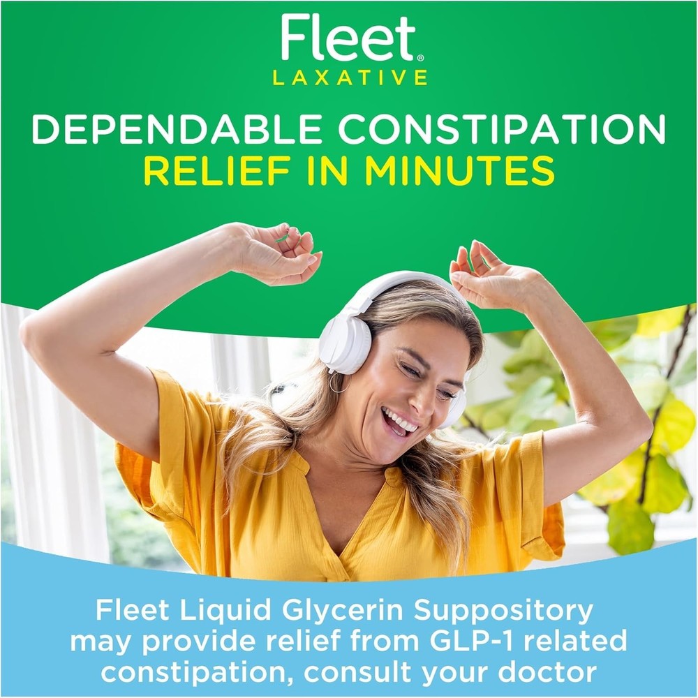 Fleet Liquid Glycerin Suppositories for Constipation Relief, Fast and Effective