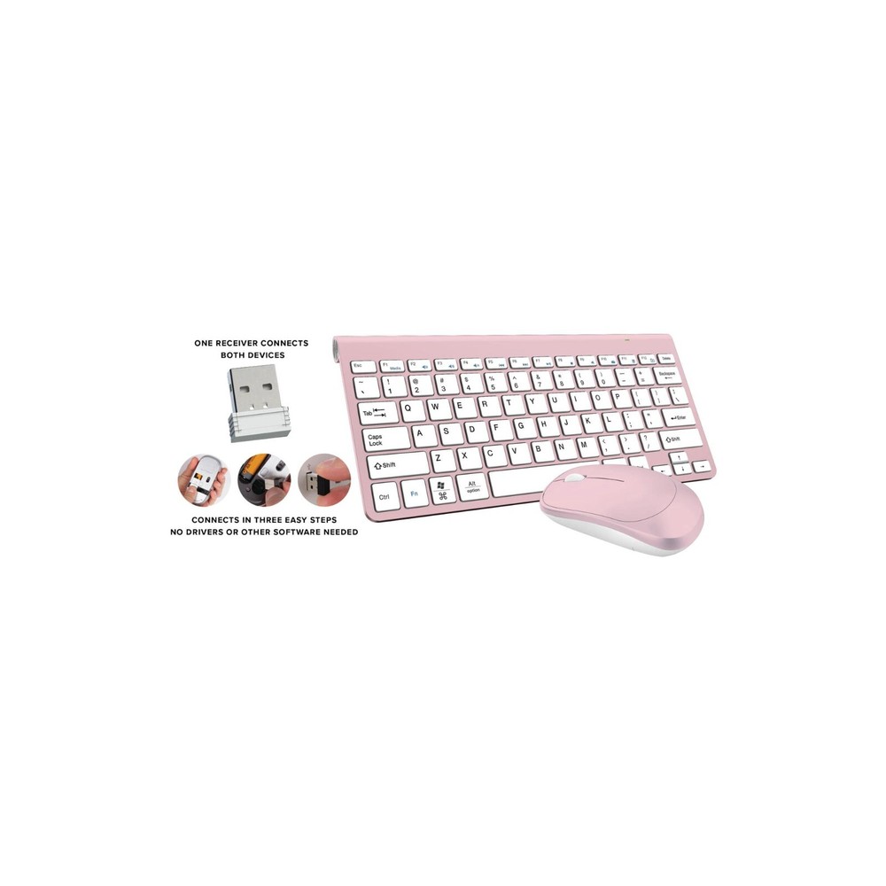 Cylo Wireless Touch Keyboard & Mouse Set Silver CHOOSE FROM DROP DOWN MENU BELOW