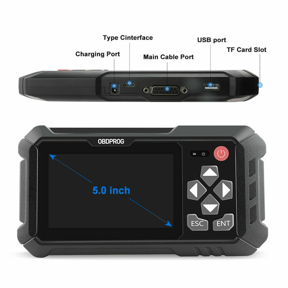 OBDPROG M500 Mileage Odometer Correction Programmer OBD2 Scan Diagnostic Tool US
