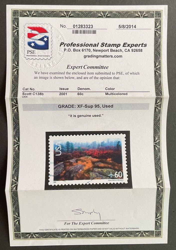 #C138b Used PSE Graded 95, PSE Certificate # 01283323