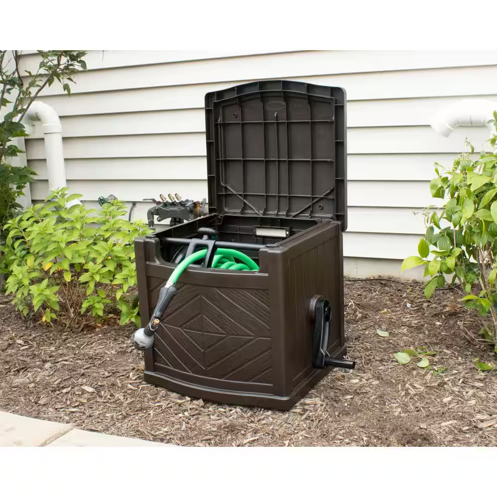 150 Ft. Slide Trak Hose Hideaway, Java